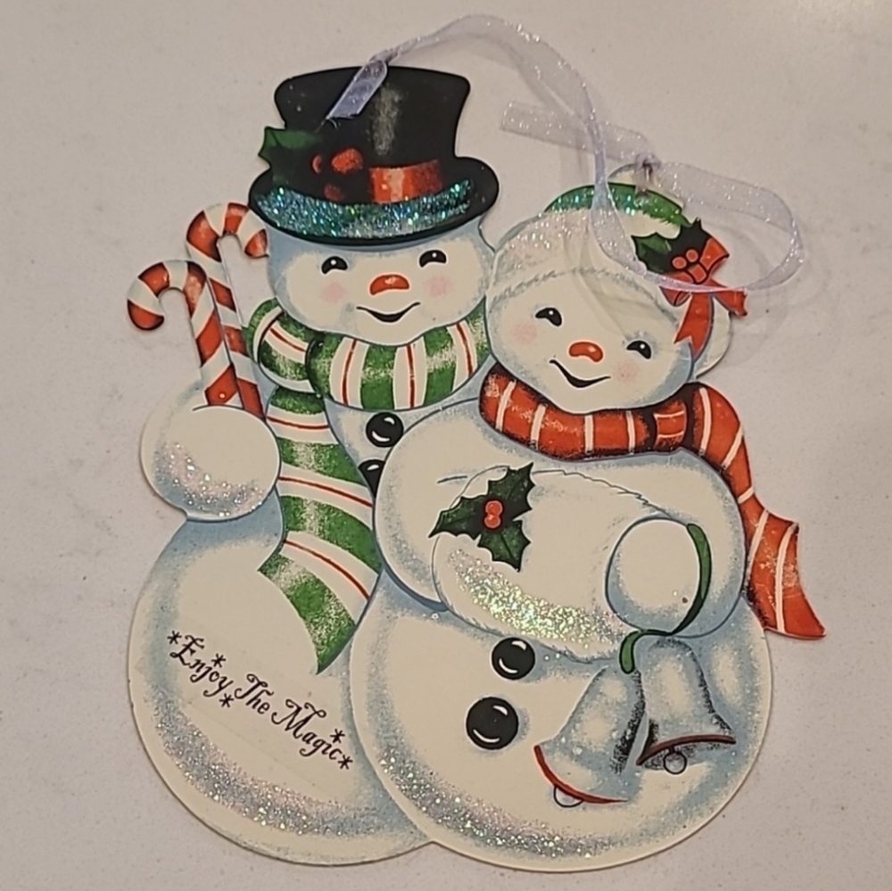 Vintage Inspired Snowman Ornament